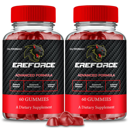 Ereforce Gummies, Ereforce Reviews Supplement Gummies - Maximum Strength Performance, All Natural Support Overall Health & Wellness, Premium Ere Force Advanced Support Gummy Reviews (2 Pack)