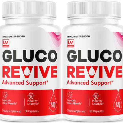 (2 Pack) Gluco Revive Capsules - Official GlucoRevive Advanced Formula Support Pills - Maximum Strength, Natural Gluco Revive Vitamins for Overall Health & Wellness Reviews, 120 Capsules for 2 Months