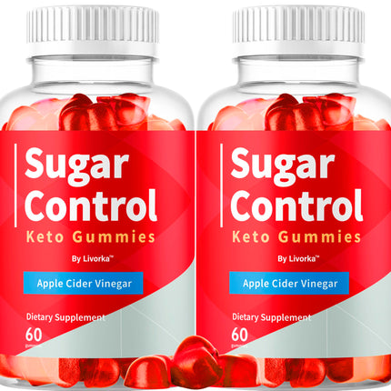 (2 Pack) SugarControl Keto Gummies - Official SugarControl Advanced Apple Cider Vinegar Gummys All Natural Supplement Support, 120 Gummies for 2 Months