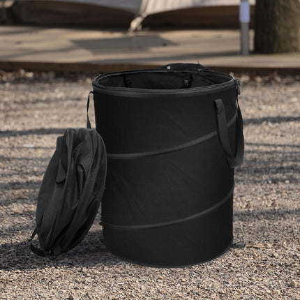 Audoyon Collapsible Camping Trash Can Pop Up Garbage with Lid