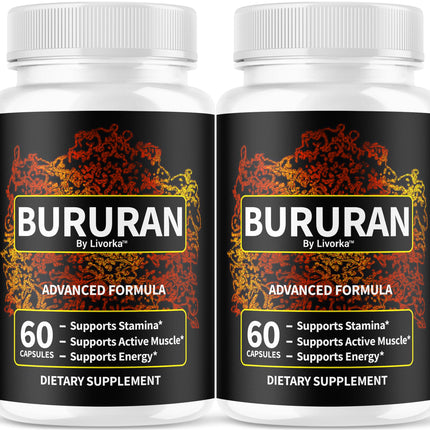 (2 Pack) Bururan Capsules - Official Bururan Advanced Pills for Men Support - Maximum Strength, All Natural Bururan Premium Supplement for Overall Health & Wellness Reviews, 120 Capsules for 2 Months
