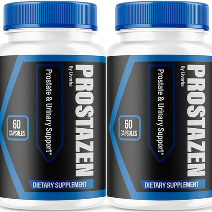 (2 Pack) Prostazen Capsules - Official Prostazen Pills Supplement for Men, All Premium Plus for Men, Advanced Support Natural Formula Prostazen Review, 120 Capsules for 2 Months