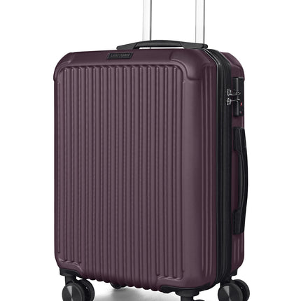 LIGHT FLIGHT Carry On Luggage 22x14x9 Airline Approved, Durable Hard Shell Carry On Suitcases with Wheels, Expandable Hardside Lightweight Travel Luggage with TSA Lock, Lilac