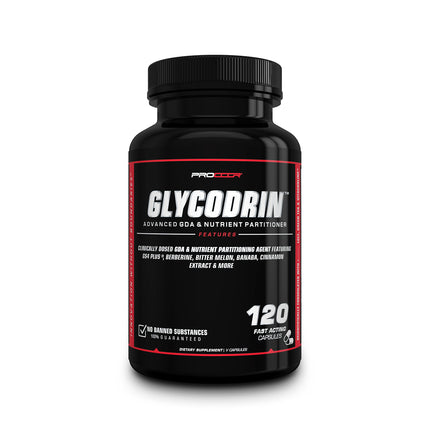 PROCCOR GLYCODRIN - GDA with Berberine, Cinnamon, Banaba, Bittermelon, Panax Ginseng, GS4 Plus and More; 120 V Capsules (60 Servings), Gelatin-Free