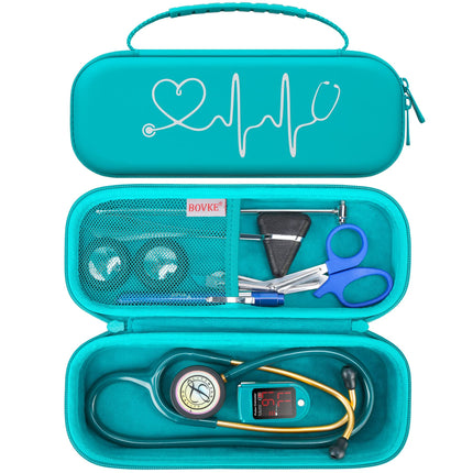 BOVKE Stethoscope Case for 3M Littmann Classic III/Cardiology IV–Turquoise