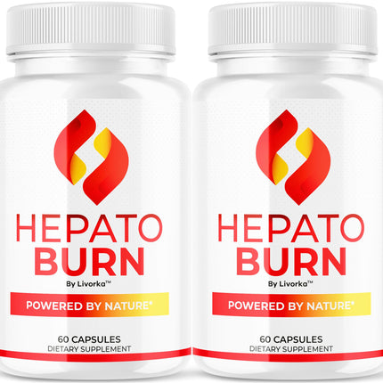 (2 Pack) Hepato Burn Capsules - HepatoBurn Pills Supplement Support, Hepatoburn Advanced Formula - All Natural Vitamin Energy and Wellness, Hepato Burn Premium Formula, 120 Capsules for 2 Months