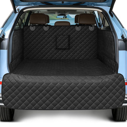 Smatto SUV Cargo Liner for Dogs, Waterproof Pet Cargo Cover with Bumper Flap Protector, Scrachproof Non-Slip Dog Seat Mat for SUVs Sedans Vans, Large Size Universal Fit
