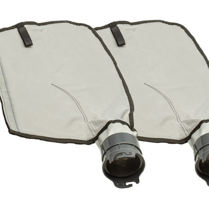 ATIE Pool Cleaner Gray Fine Mesh Bag with Hook and Loop Fastener Enclosure for Pentair Kreepy Krauly Legend, Platinum Pool Cleaner Debris Bags 360009/EU16G with Snaplock - Gray (2 Pack)