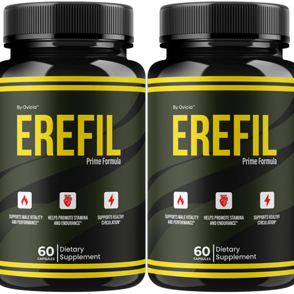 (2 Pack) Erefil Capsules - Official Erefil Pills Advanced Premium Formula Support Maximum Strength, All Natural Ingredients Vitamins for Overall Health & Wellness Reviews, 120 Capsules for 2 Months