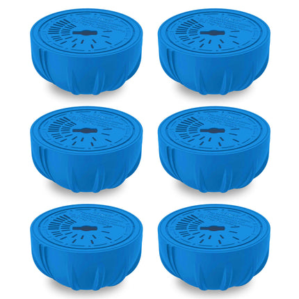 FROG Replacement Chlorine Cartridges for use with Flippin’ FROG Floating Sanitizer System - Prefilled Cartridges Support Easy Pool Maintenance and Cleaner & Clearer Water - 6 Pack
