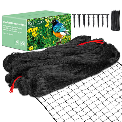 BSTPCOO Bird Netting for Chicken Coop Roof,25 x50ft, Nylon 3/4" Mesh