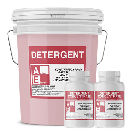 Active Element Commercial Dishwasher Detergent - Makes One 5 Gallon Pail - Industrial Dish Detergent - For High and Low Temp Dishwasher Machine