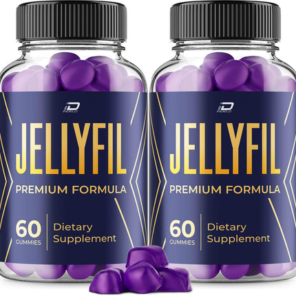 Jellyfil Gummy – Jellyfil Gummies Advanced Formula for Natural Ingredients, Extra Strength for Active Lifestyle - 2 Pack - 120 Gummies