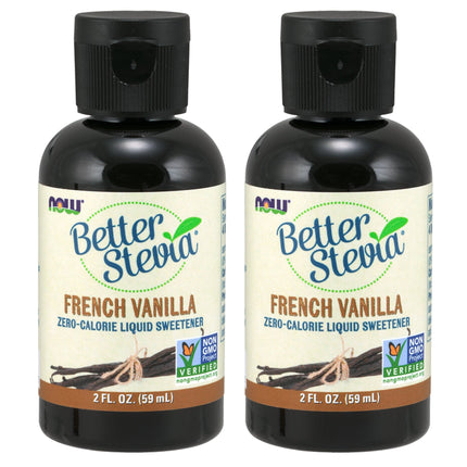 Now Foods BetterStevia Liquid Extract (French Vanilla) - 2 oz. 2 Pack