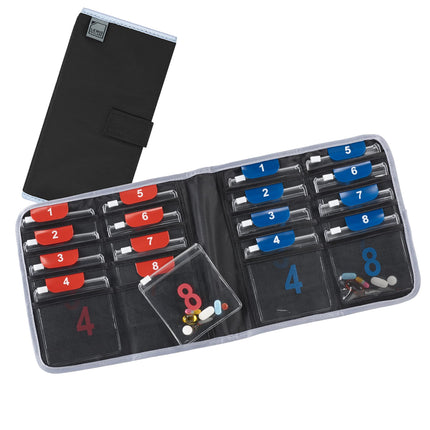 Lewis N. Clark Travel Pill Organizer, Portable Pill Case, Daily Pill Box to Hold Vitamins, Medication, Prescriptions, Or Medicine Storage for Pocket Purse