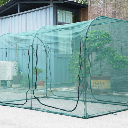 Poray Large Tunnel 10FTx6FT Plant Netting Cover, 6FT Tall Crop Cage Tomato Netting,Pest Guard Cover for Vegetables &Fruits,Durable Gardening Net for Plant and Animal