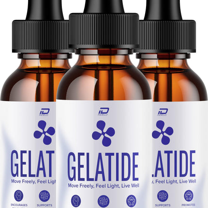 Gelatide Drops – Advanced Liquid Formula for Daily Health & Wellness Support (3 Bottles – 3 Month Supply)