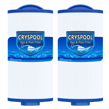 Cryspool® 04060 Spa Filter Compatible with PMA-R3/268548 with Closed Handle, 4CH-935, PWW35L, FC-0170, X268554, X268535, 817-4035, 35 Sq. Ft Hot Tub Filter Cartridge, 2 Pack