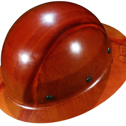 AFP Fiber Full Brim Hard Hat | 6 Point Ratchet Suspension | OSHA & ANSI Rated | Hard Hats for Men | Premium Construction Helmets for Safety