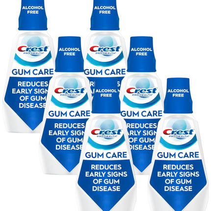 Crest Pro-Health Gum Care Mouthwash, Cool Wintergreen, CPC Antigingivitis/Antiplaque Oral Rinse 1L (33.8 fl oz), Pack of 6, Alcohol Free for Adults