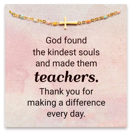 STORYJEWELLERY Teacher Appreciation Gifts, Teacher Bracelets for Women, Christian Teachers Jewelry, Thank You & End of Year Gifts for Teachers, Birthday Gift