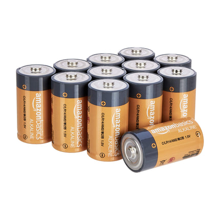 Amazon Basics C Cell All-Purpose Alkaline Batteries, Long-lasting Power, 5-Year Shelf Life, 16 Pack Of 12 Count, 192 Count Total