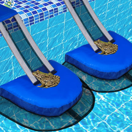 Pool Animal Escape Ramp Frog-Saver-Log - for 2Pcs Swimming Pools Wildlife Rescue Device,Durable Above Ground Pool Critter Ramp, Prevent Drowning with Easy Install, Pool Safety,Reusable (Blue-2Pack)