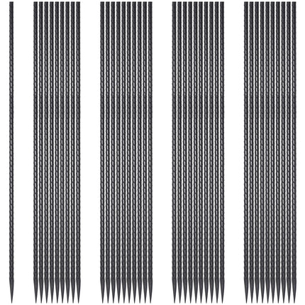EUOKOK Rebar Stakes 24 Inch Straight Metal Spikes (40pcs) Ground Anchors