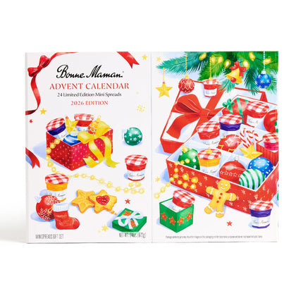Bonne Maman Advent Calendar 2026, 24 Mini Jam Jars, Holiday Gift