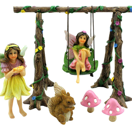 PRETMANNS Fairies for Fairy Garden Outdoor Accessories Kit - 6 Pieces