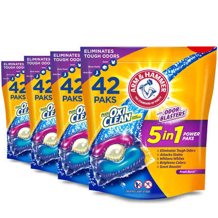 Arm & Hammer Plus Odor Blasters 5in1 42ct (4x42ct), 168 Count