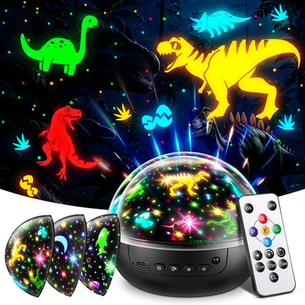 Staryou Dinosaur Toys, Remote+ 3Films+ 93Effects Dinosaur Toys for Kids 3-5