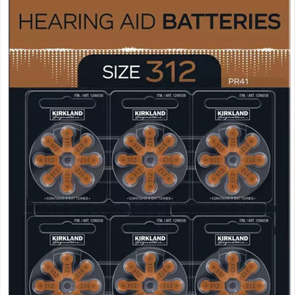 Hearing aid batteries size 312 1.45 Volt Mercury free