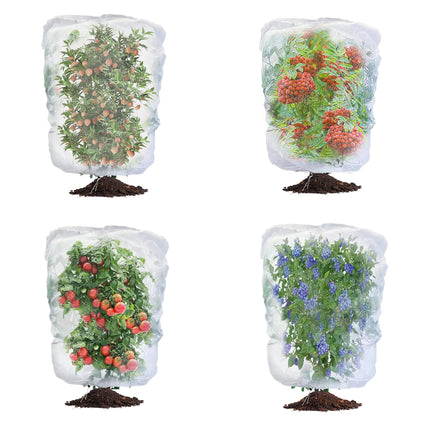 afzdby Garden Mesh Netting with Drawstring,Plants Cover Protection from Anti Birds,Bugs,Cicadas,and Insects-Pest Barrier Bag for Blueberry Bushes,Citrus,Tomatoes,Vegetables,Fruit Tree and Orange