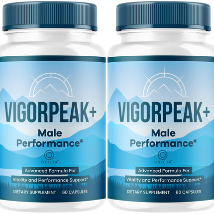 (2 Pack) Vigor Peak Capsules - Official VigorPeak Pills Advanced Premium Formula Support Maximum Strength, All Natural Ingredients Vitamins for Overall Health & Wellness, 120 Capsules for 2 Months