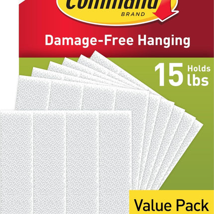 Command 15 lb Large Picture Hanging Strips 14 Pairs (28 Strips), Damage-Free Hanging Picture Hangers, No Tools Wall Hanger for Home Decor, White Adhesive