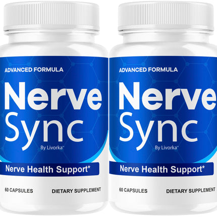 (2 Pack) Nerve Sync Capsules - Official NerveSync Advanced Nerve Health Supplement Pills - Maximum Strenght, Natural Nerve Sync for Wellness & Health Support Pills Reviews, 120 Capsules for 2 Months