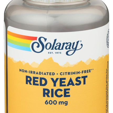 Solaray, Red Yeast Rice 600mg, 120 Veggie Capsules