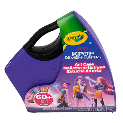 Crayola Kpop Demon Hunters Art Case, Coloring & Sticker Kit, Holiday Gift