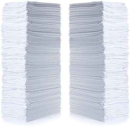 Simpli-Magic Cotton Shop Towels 14"x12" (145 Pack) – Reusable Cleaning Shop Rags for Automobiles, Industries, Garage and Homes (White)