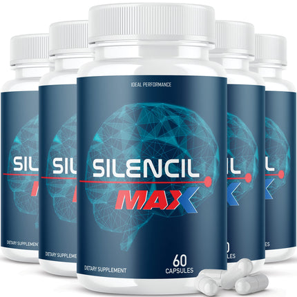 IDEAL PERFORMANCE (5 Pack) Silencil Tinnitus Max Supplement Pills Silencio Silencile (300 Capsules)