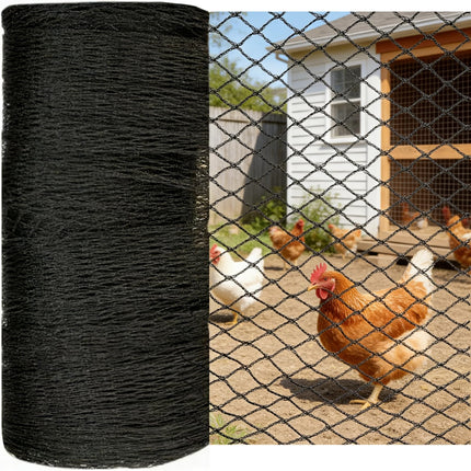 Junkogo Bird Netting for Chicken Coop 25x50 FT, 1" Chicken Run Cover Net