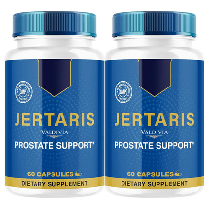 (2 Pack) Jertaris Capsules - Official Jertatis Prostate Health Supplement Support Natural Ingredients - Maximum Strength, Premium Advanced Formula Health & Wellness, 120 Capsules for 2 Months