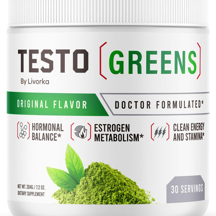 Testo Greens Powder - Testo Greens, TestoGreens Powder, TestoGreens, TestoGreens Advanced Formula, Testo Greens All Natural Formula, TestoGreens Powder Reviews, 30 Servings for 1 Month