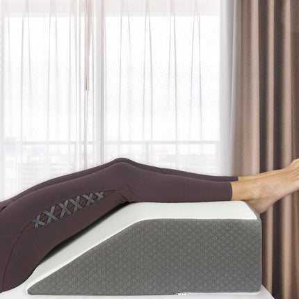 Kolbs Leg Elevation Pillow for After Surgery | Flat Top Bed Wedge Bolster Pillow for Legs | Foot, Knee, Ankle Elevation Post Surgery (Flat Top 7" Height)