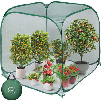Pop Up Mesh Plant Cover, 35x35x38'' Garden Netting for Insect Protection