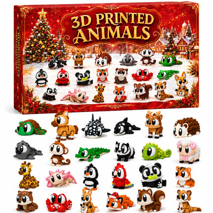 2026 Christmas Advent Calendar, 3D Printed Advent Calendars for kids