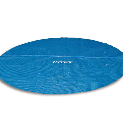 INTEX 28014E Solar Pool Cover: for 16ft Round Easy Set and Metal Frame Pools – Insulates Pool Water – Reduces Water Evaporation – Keeps Debris Out – Reduces Chemical Consumption