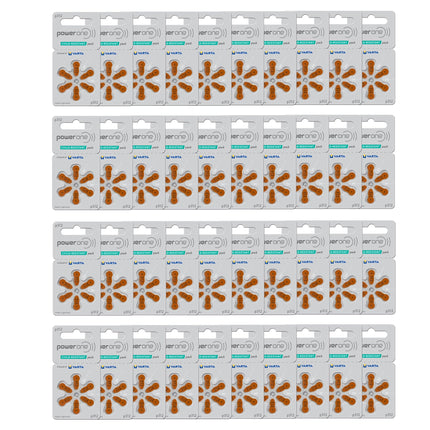 Power One Mercury Free Hearing Aid Batteries Size 312, 4 Pack of 60 Batteries (240 Batteries)
