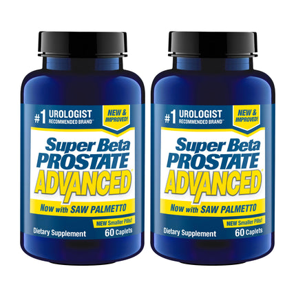 SUPER BETA PROSTATE Advanced with Saw Palmetto - Prostate Health Supplements for Men, Bladder & Urinary Support with Beta-sitosterol, Reishi, Saw Palmetto, Vitamin D, Zinc Oxide, Selenium - 120 Count